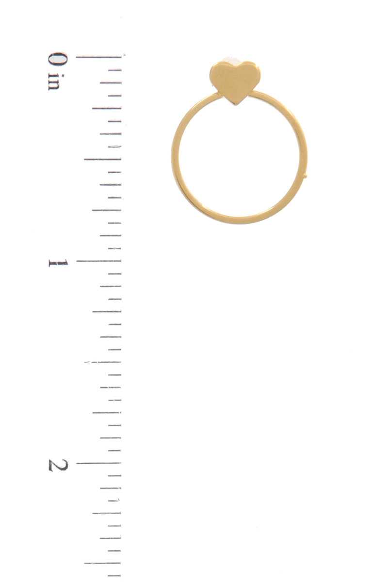 Heart Shape Circle Post Drop Earring - Absolute Fashion 2020