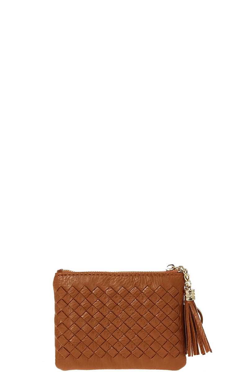Cute Braided Zip Top Coin Key Wallet - Absolute Fashion 2020