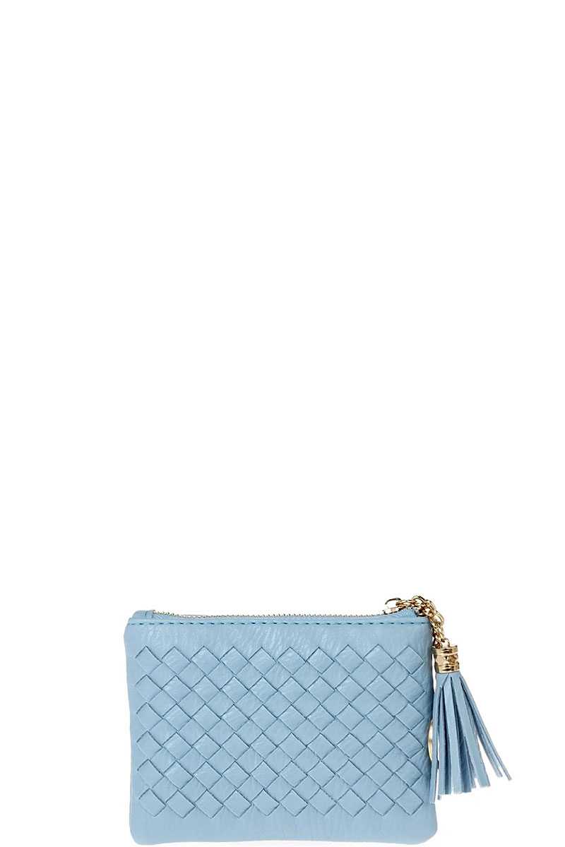 Cute Braided Zip Top Coin Key Wallet - Absolute Fashion 2020