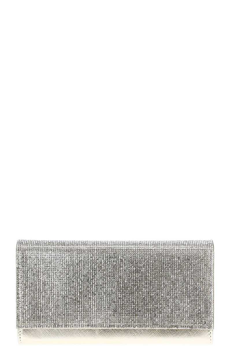 Stylish Multi Rhinestone Party Clutch With Chain - Absolute Fashion 2020