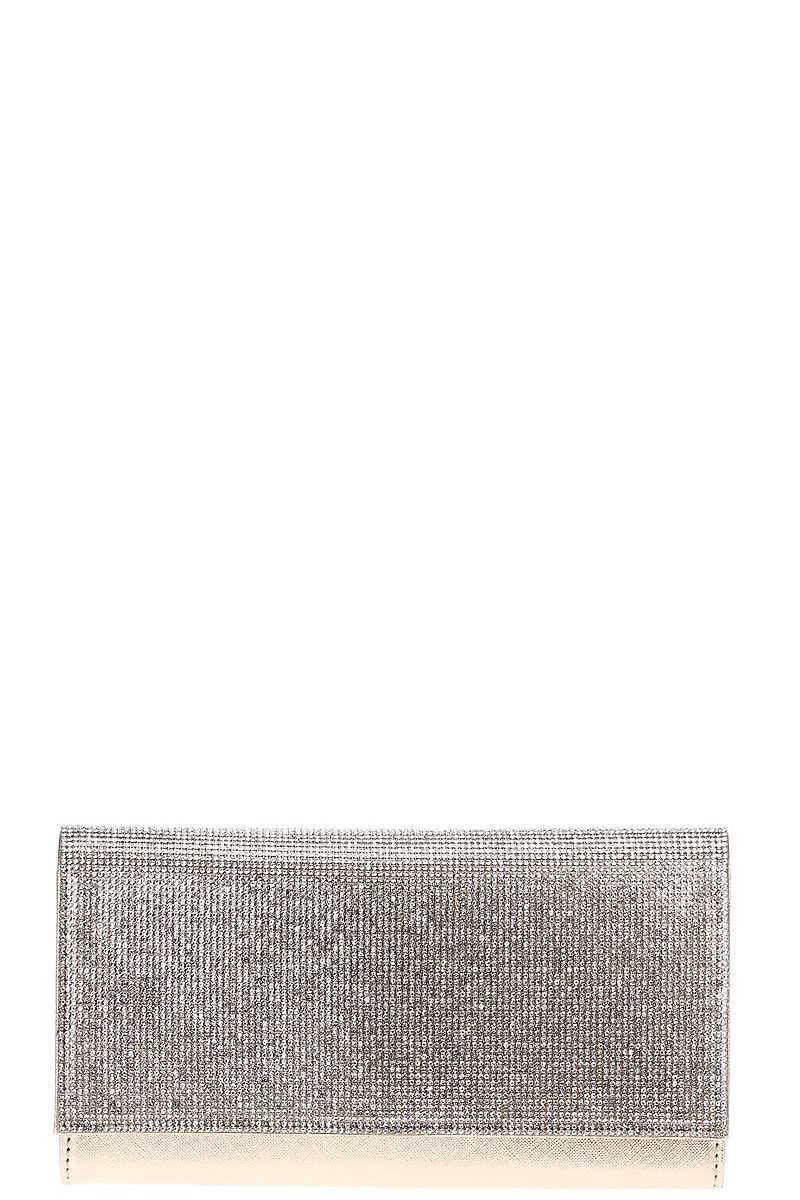 Stylish Multi Rhinestone Party Clutch With Chain - Absolute Fashion 2020