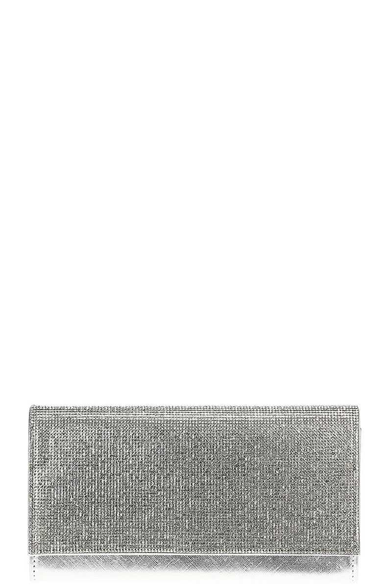 Stylish Multi Rhinestone Party Clutch With Chain - Absolute Fashion 2020