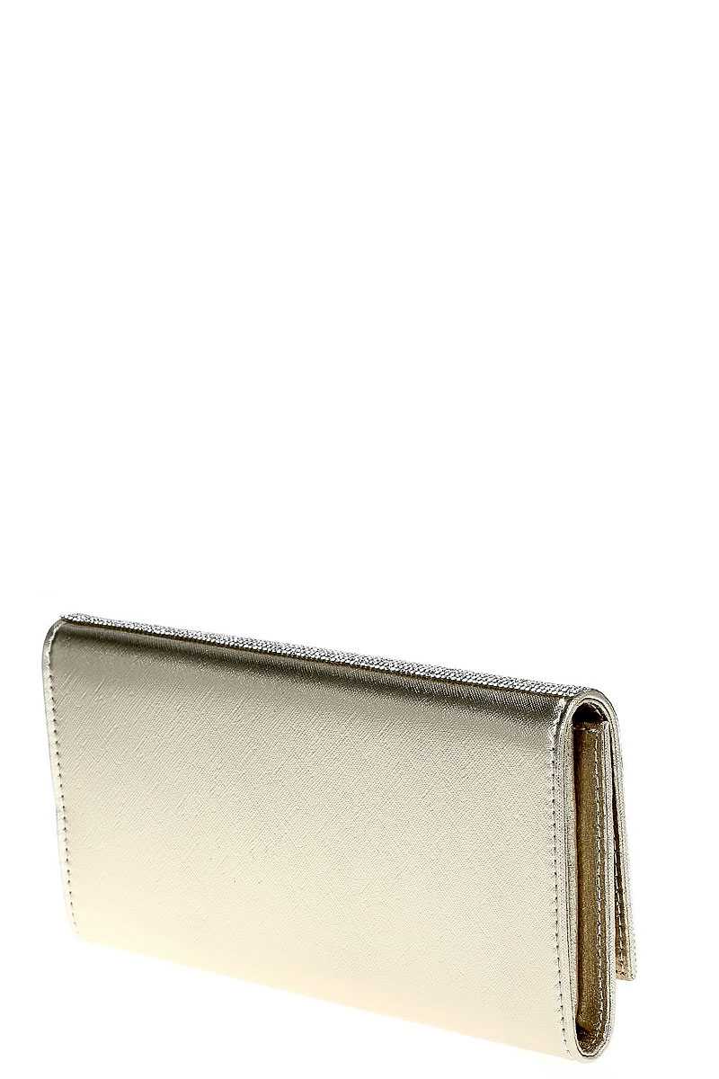Stylish Multi Rhinestone Party Clutch With Chain - Absolute Fashion 2020