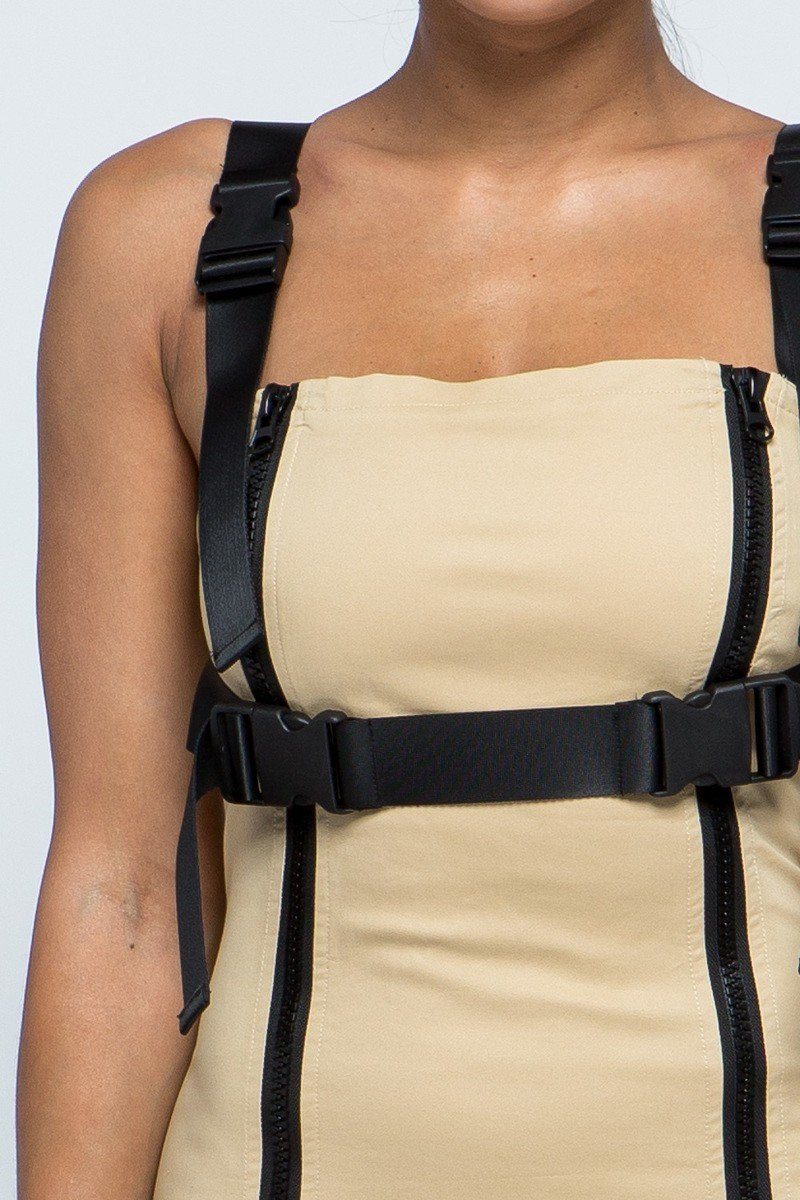 Stretchable Cotton Mini Dress - Absolute Fashion 2020
