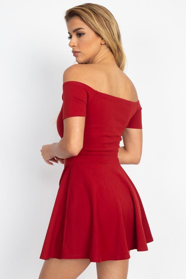 Fit & Flare Off Shoulder Romper - Absolute Fashion 2020