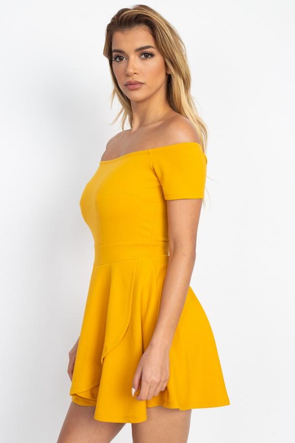 Fit & Flare Off Shoulder Romper - Absolute Fashion 2020