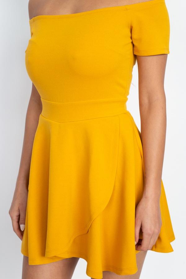 Fit & Flare Off Shoulder Romper - Absolute Fashion 2020
