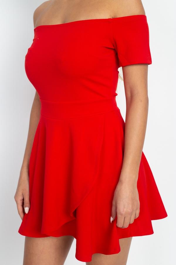 Fit & Flare Off Shoulder Romper - Absolute Fashion 2020