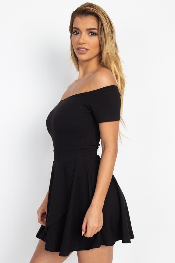 Fit & Flare Off Shoulder Romper - Absolute Fashion 2020
