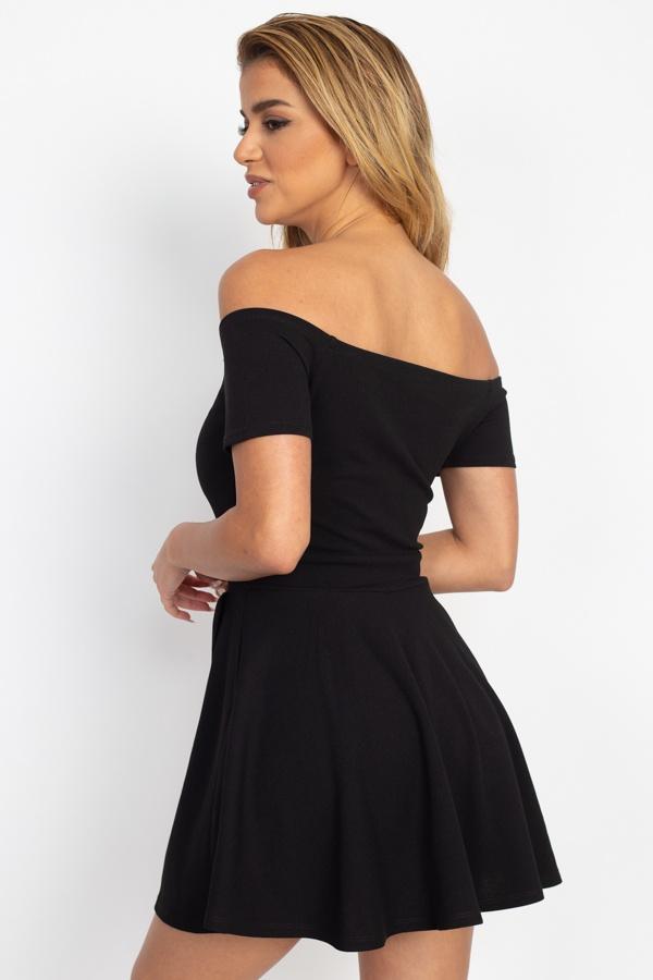 Fit & Flare Off Shoulder Romper - Absolute Fashion 2020