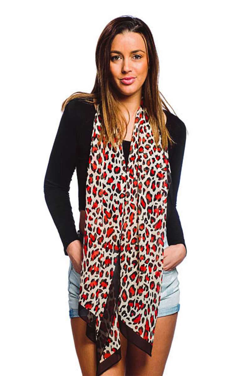 Fashion Silky Leopard Print Oblong Scarf - Absolute Fashion 2020