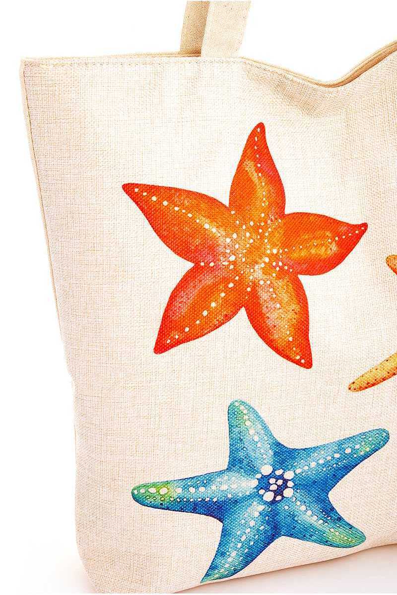 Chic Multi Color Feather Print Ecco Tote Bag - Absolute Fashion 2020