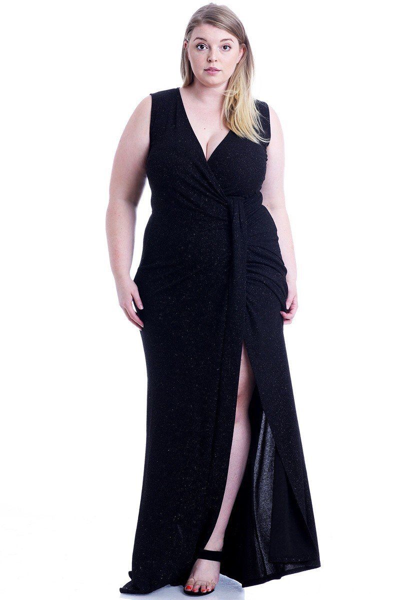 Stretch Hukuru Glitter Mermaid Maxi Dress - Absolute Fashion 2020