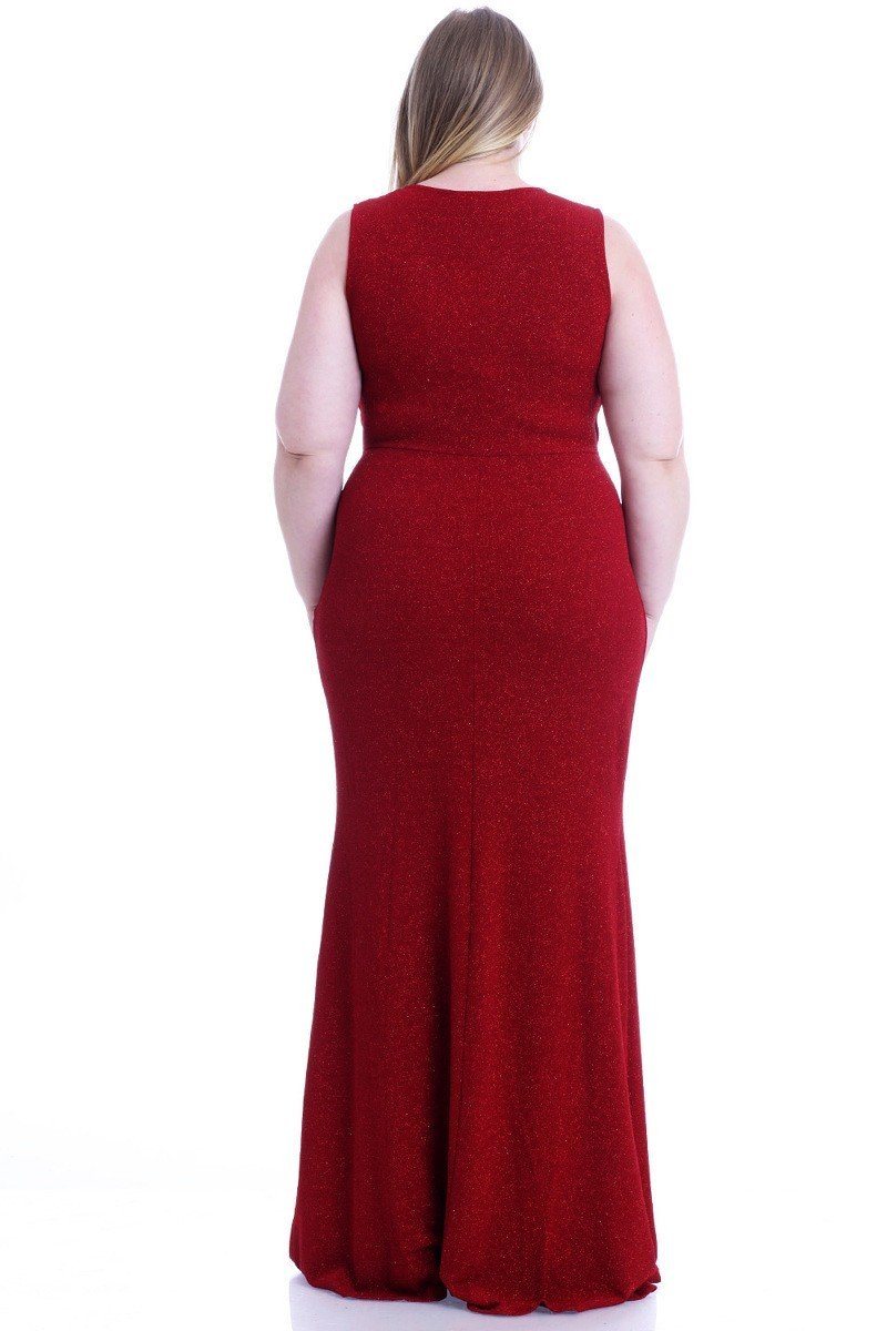 Stretch Hukuru Glitter Mermaid Maxi Dress - Absolute Fashion 2020