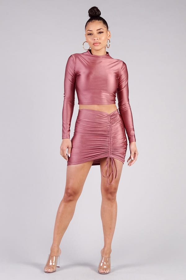 Sexy Ruched Mini Pencil Skirt - Absolute Fashion 2020