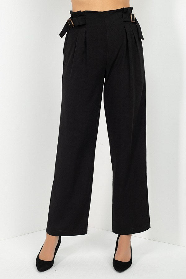 High Waist Paperbag Wide Pants - Absolute Fashion 2020