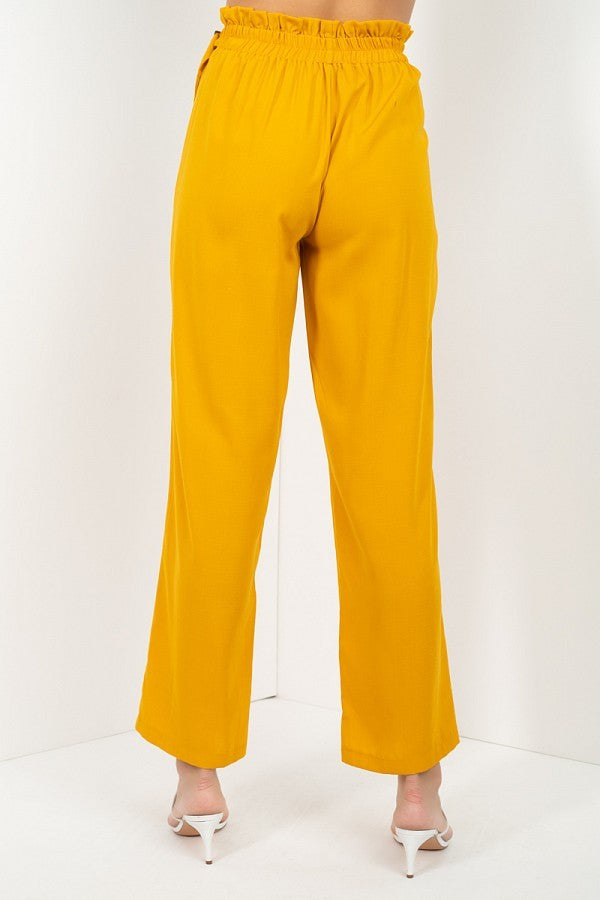 High Waist Paperbag Wide Pants - Absolute Fashion 2020