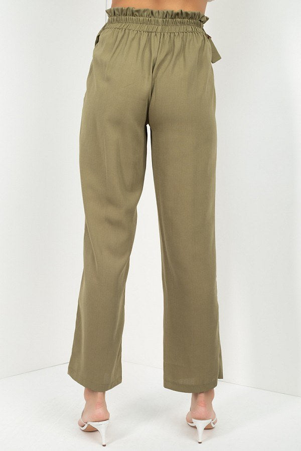 High Waist Paperbag Wide Pants - Absolute Fashion 2020