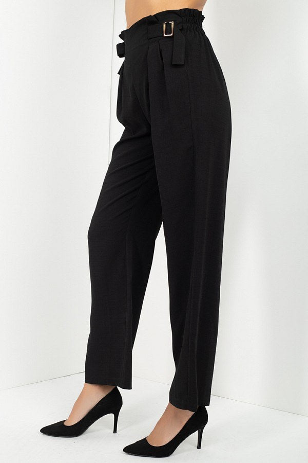 High Waist Paperbag Wide Pants - Absolute Fashion 2020