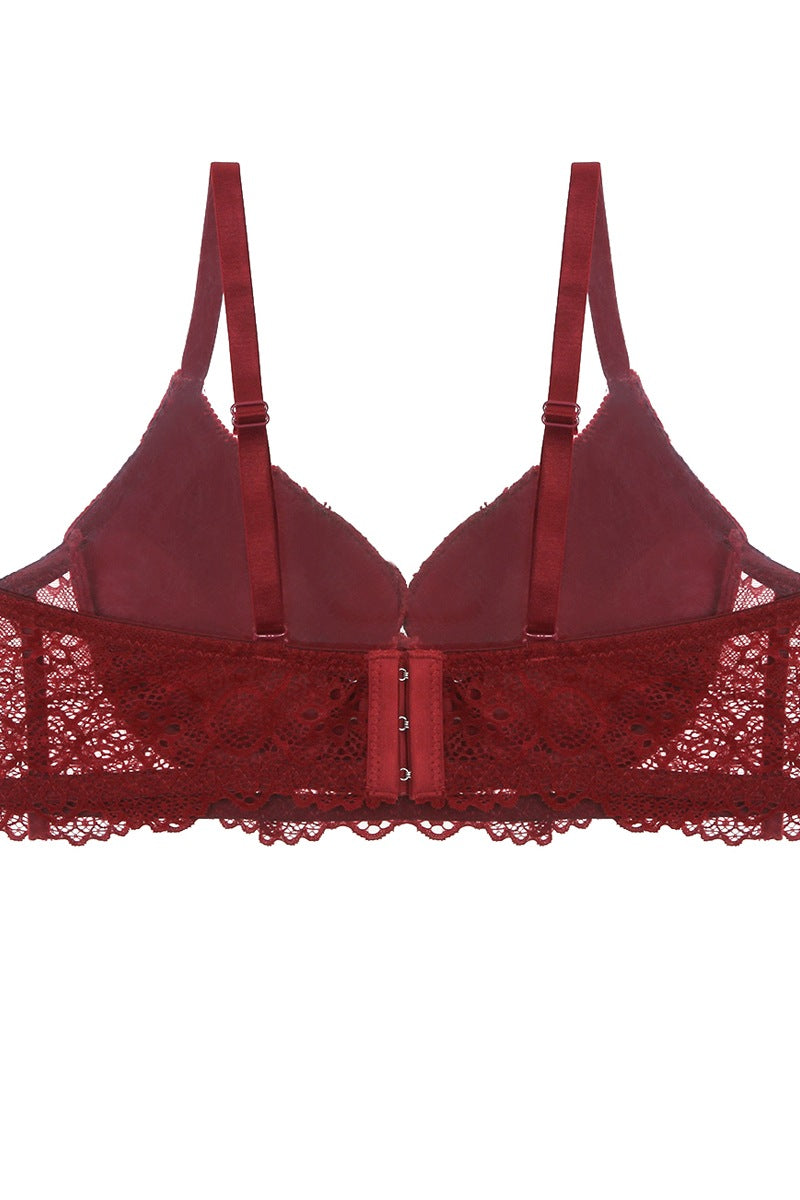 Push Up Velvet And Lace Bra - Absolute Fashion 2020
