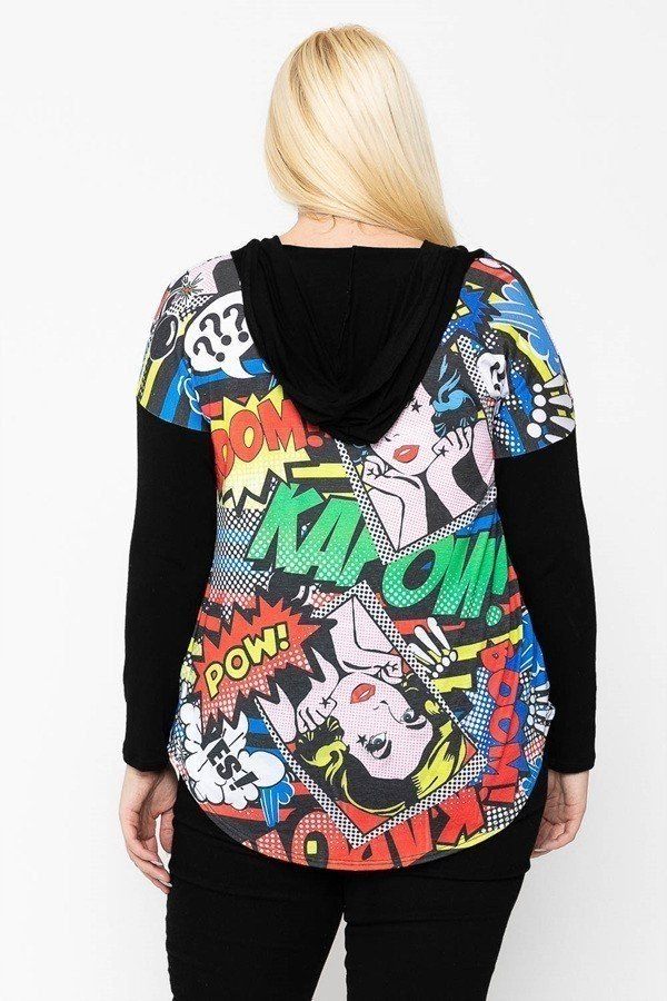 Comic Print, Lightweight Cardigan - Absolute Fashion 2020