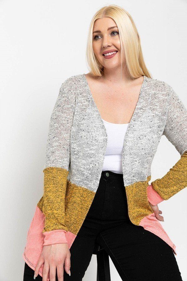 Color Block, Lightweight Cardigan - Absolute Fashion 2020