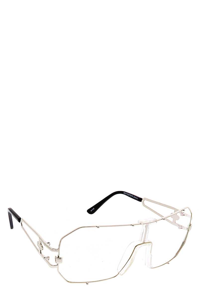 Clear Styled Metal Frame Sunglasses - Absolute Fashion 2020