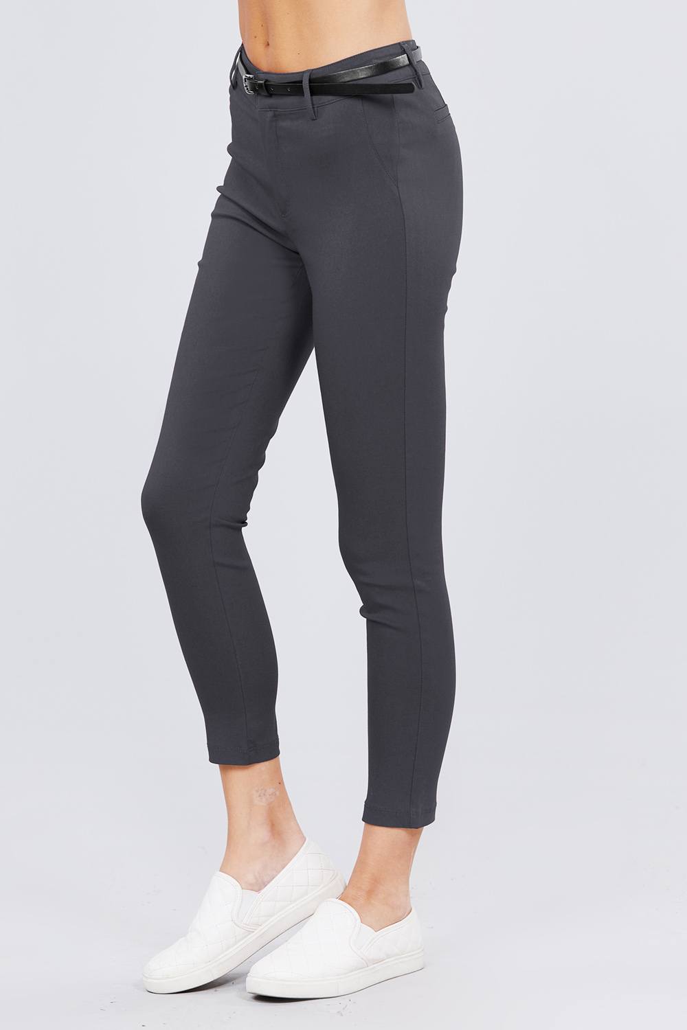 Bengaline Belted Pants - Absolute Fashion 2020