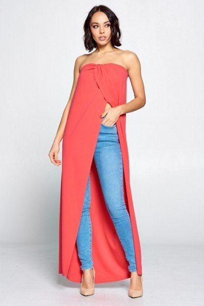 Strapless Long Top - Absolute Fashion 2020