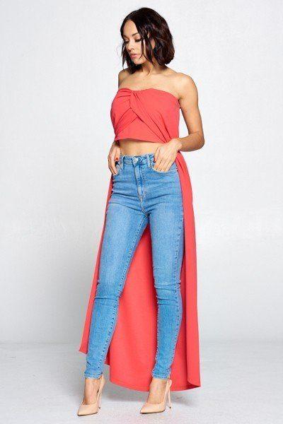 Strapless Long Top - Absolute Fashion 2020