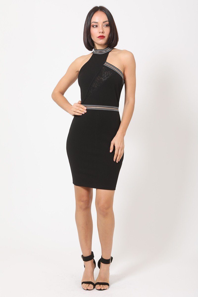 Halter Neck Body-con Dress - Absolute Fashion 2020
