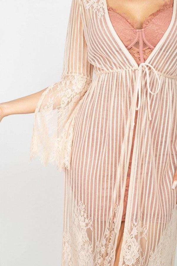 Stripe Mesh Cardigan - Absolute Fashion 2020