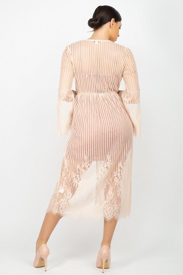 Stripe Mesh Cardigan - Absolute Fashion 2020