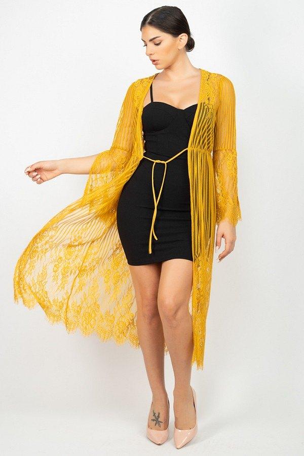 Stripe Mesh Cardigan - Absolute Fashion 2020