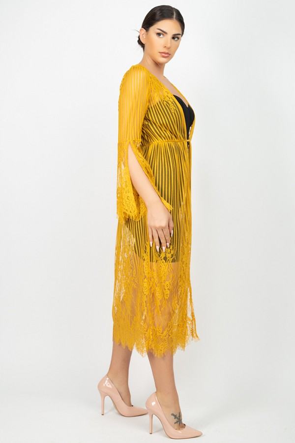 Stripe Mesh Cardigan - Absolute Fashion 2020