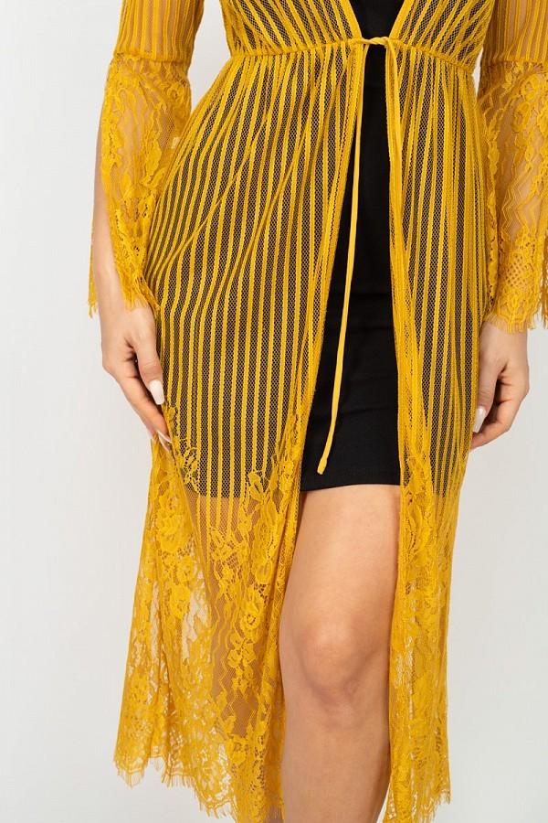 Stripe Mesh Cardigan - Absolute Fashion 2020