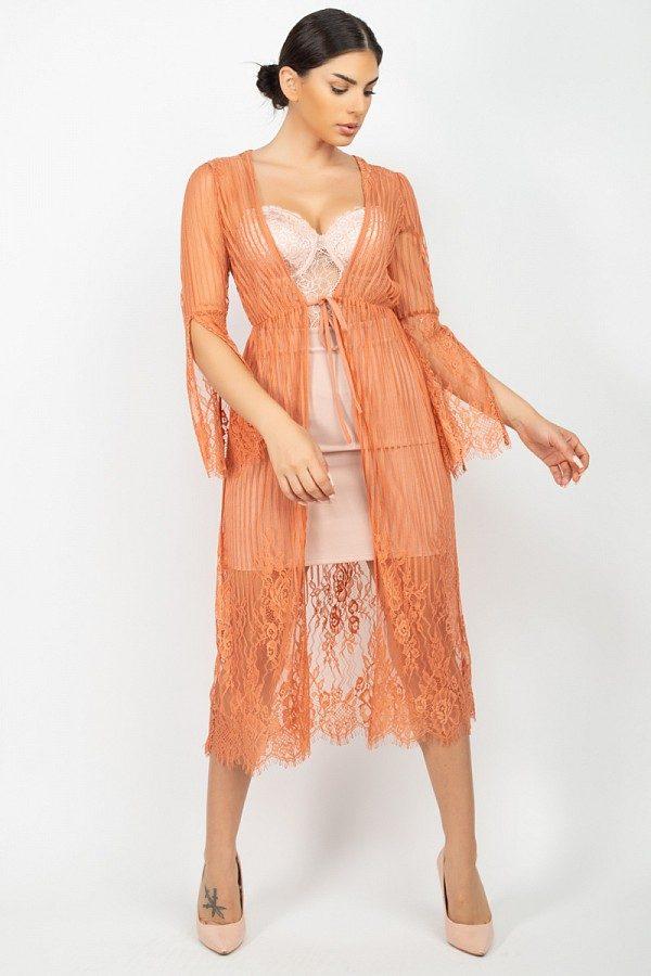 Stripe Mesh Cardigan - Absolute Fashion 2020