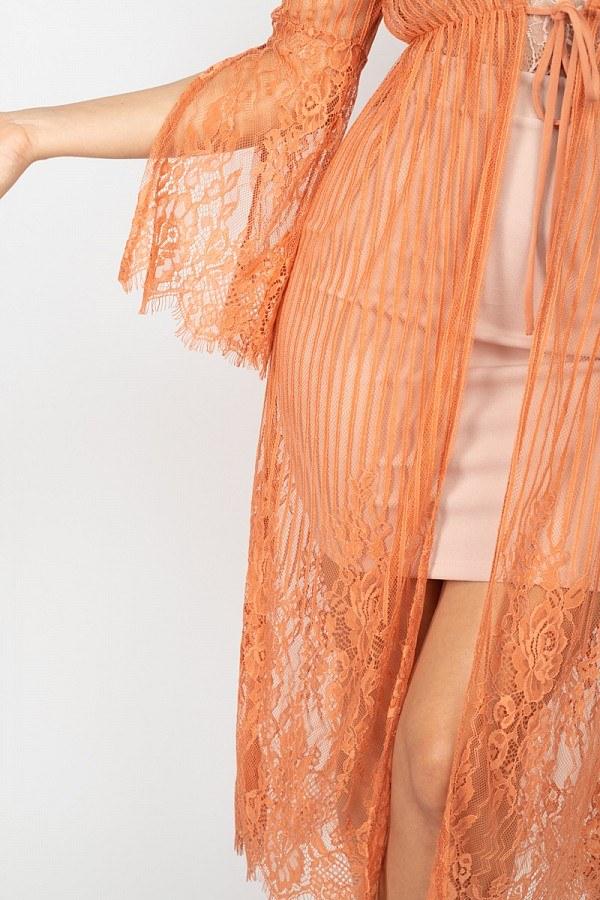 Stripe Mesh Cardigan - Absolute Fashion 2020
