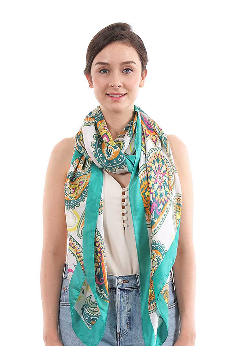 Fashion Paisley Pattern Silky Scarf - Absolute Fashion 2020