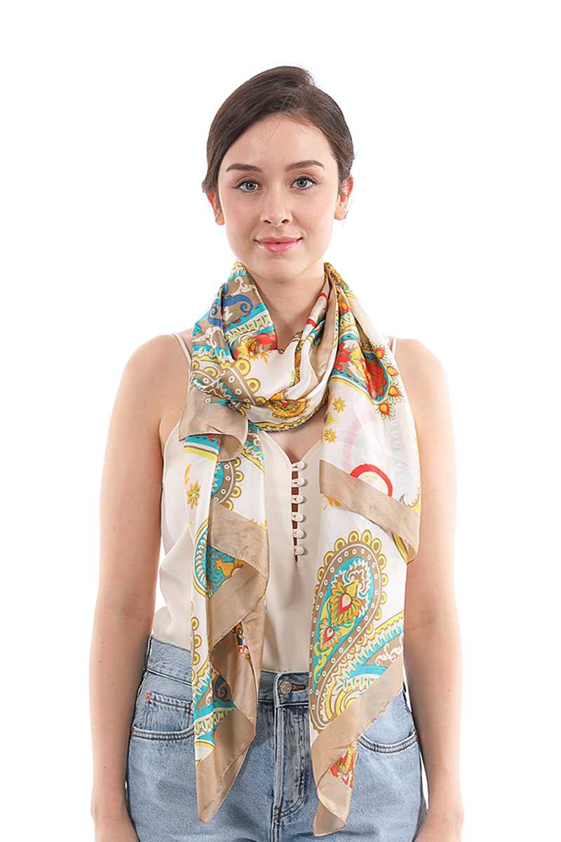 Fashion Paisley Pattern Silky Scarf - Absolute Fashion 2020