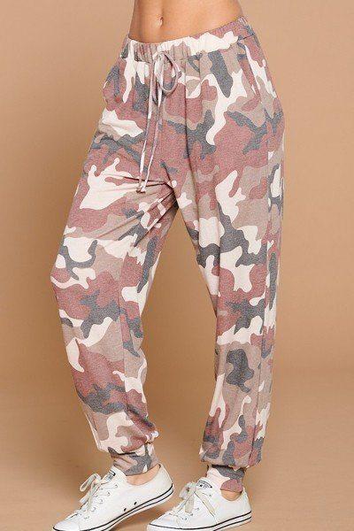 Camo Army Printed French Terry Casual Loungewear Joggers - Absolute Fashion 2020