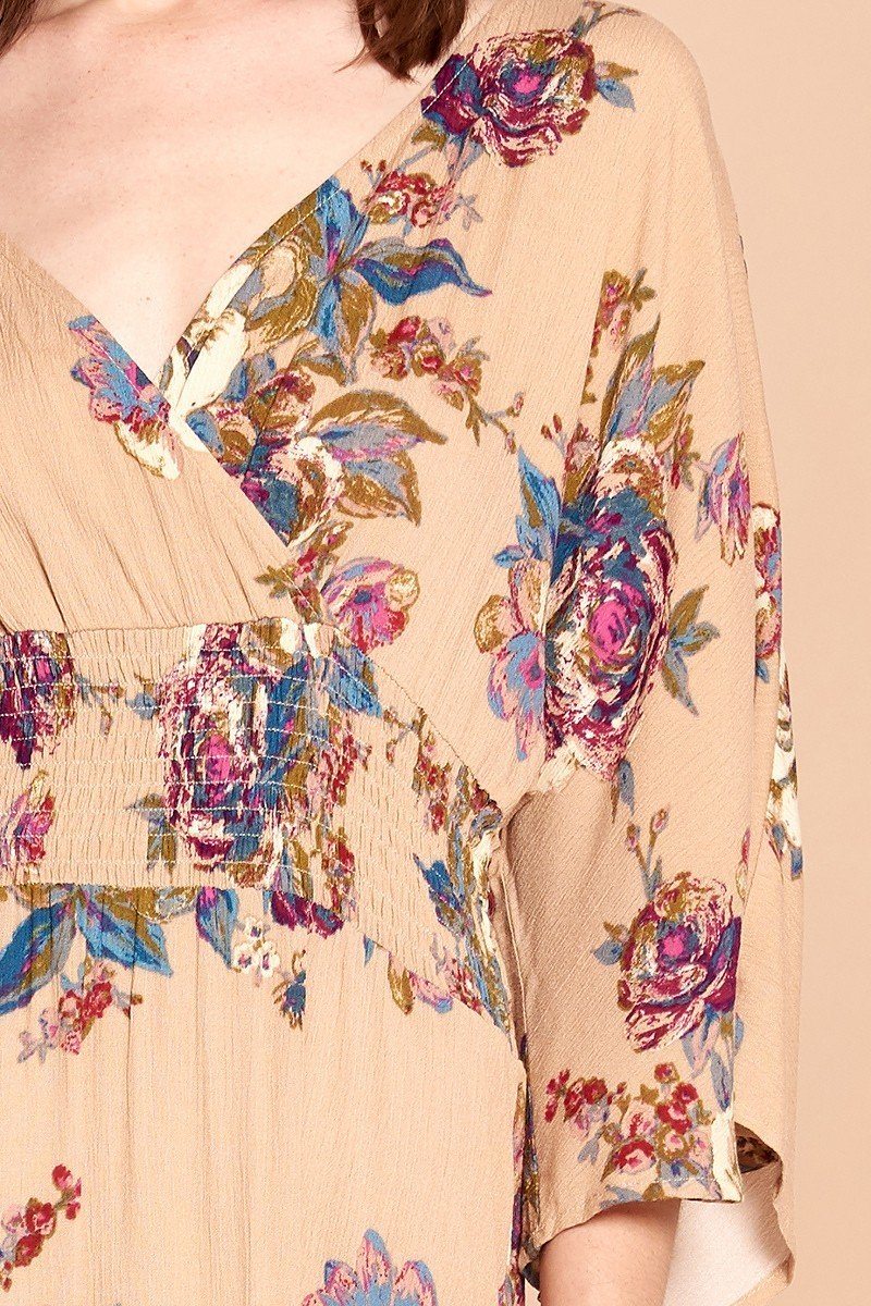 Floral Print Maxi Wrap Dress - Absolute Fashion 2020