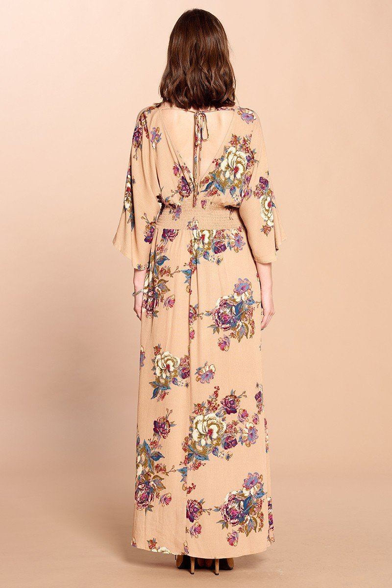 Floral Print Maxi Wrap Dress - Absolute Fashion 2020