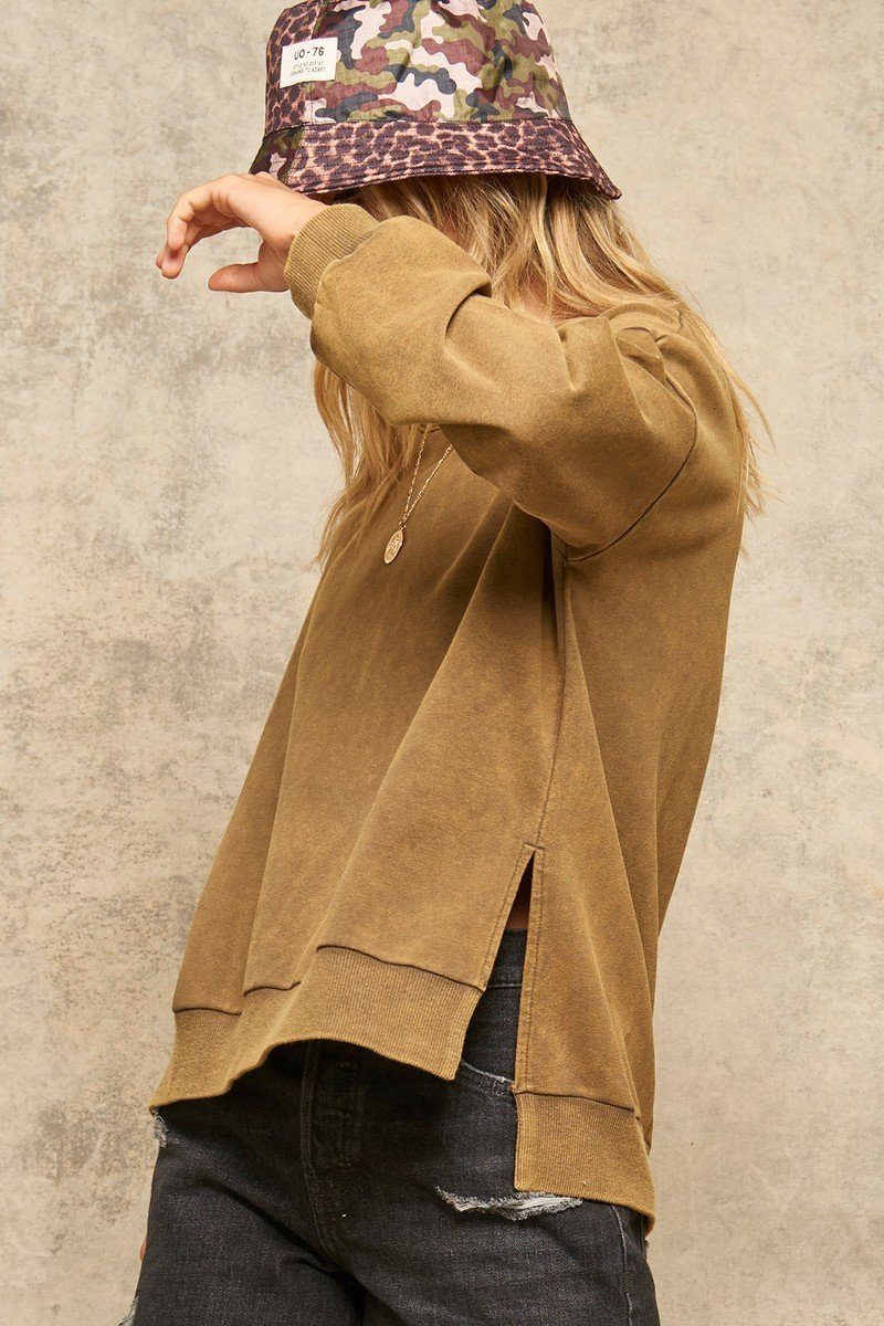 A Mineral Wash Knit Sweater - Absolute Fashion 2020