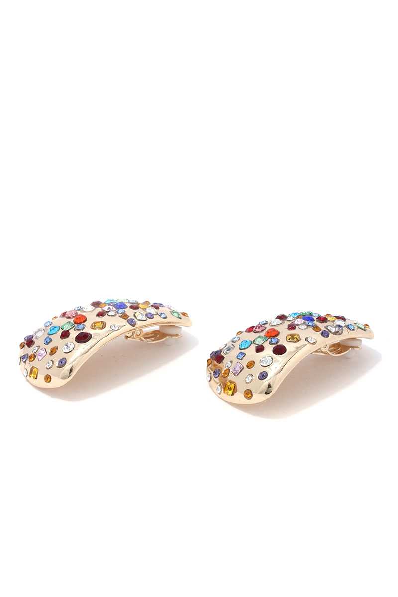 Rhinestone Metal Earring - Absolute Fashion 2020