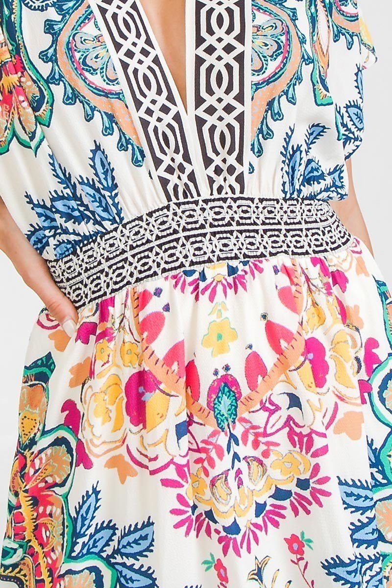 A Printed Woven Hi-lo Dress - Absolute Fashion 2020