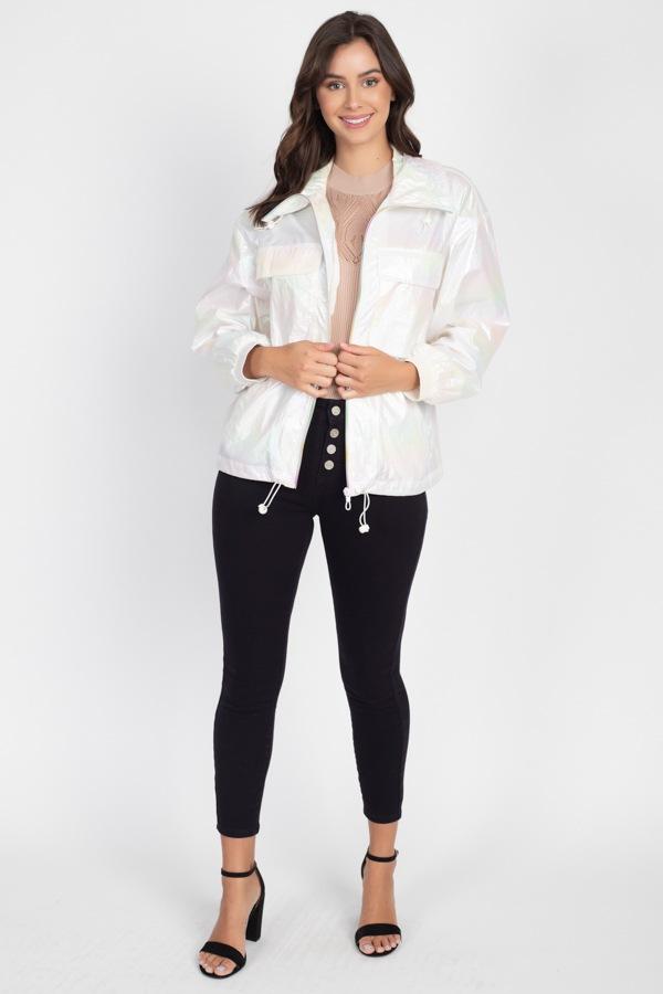 Holographic Windbreaker Jacket - Absolute Fashion 2020