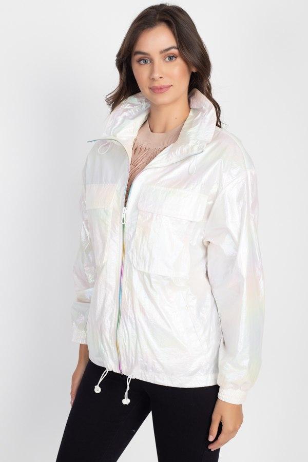 Holographic Windbreaker Jacket - Absolute Fashion 2020