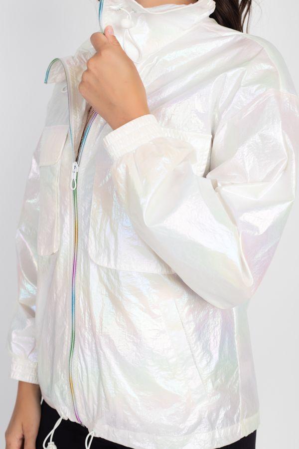 Holographic Windbreaker Jacket - Absolute Fashion 2020