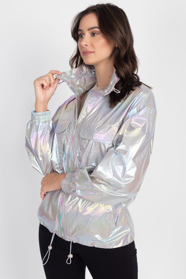 Holographic Windbreaker Jacket - Absolute Fashion 2020